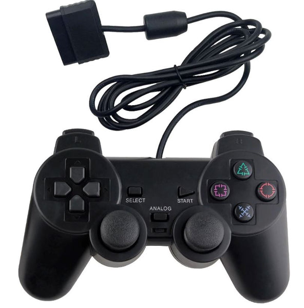 2 Pack Wire Cable Controller Dual Shock Gamepad Console For PS2