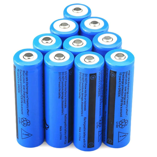 (4 Pack)18650 3.7V 3600mAh High Output Li-ion Rechargeable Battery - Battery Mate