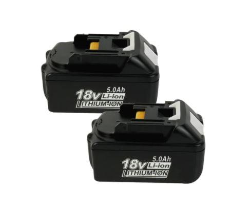 2 Pack For 18V Makita Compatible Battery Replacement 5.0 AH | BL1830 BL1850 - Battery Mate