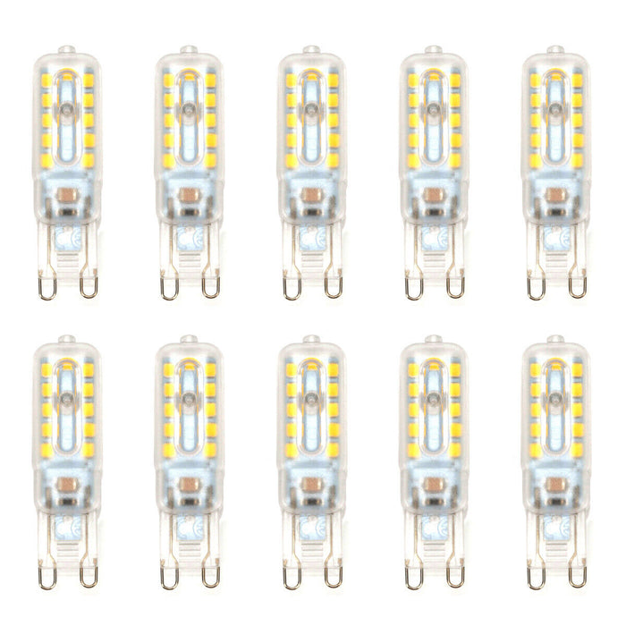 10 Pack | G9 LED Light Bulbs Non-Dimmable Warm White 3000K for Landscape Ceiling - Battery Mate