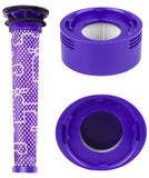 Replacement Filter Set for all Dyson V7 & V8 Vacuum Cleaner | Pre-Filter + HEPA Post-Filter Set | Part # 965661-01 / 967478-01