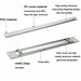 1 Pc LED Slim Ceiling Batten Light Daylight 60CM Coolwhite 6500K 2-4FT - Battery Mate