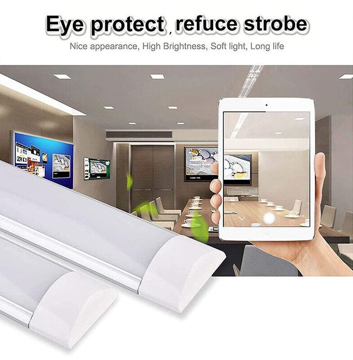 1 PCS LED Slim Ceiling Batten Light Daylight 120CM 1.2M 6500K 4FT Coolwhite - Battery Mate