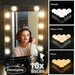 10 Bulbs Hollywood Style Dimmable Lamp Vanity Light LED Make Up Mirror Lights - Battery Mate