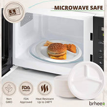Load image into Gallery viewer, 10 Pack | 3 Compartment Compostable 10 inch Heavy-Duty Plate Eco-Friendly Disposable - Battery Mate