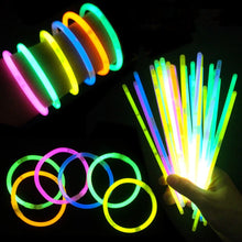 Load image into Gallery viewer, 10 Pack Mixed Colour Glow Sticks Bracelets Party Glow In the Dark Glowsticks - Battery Mate