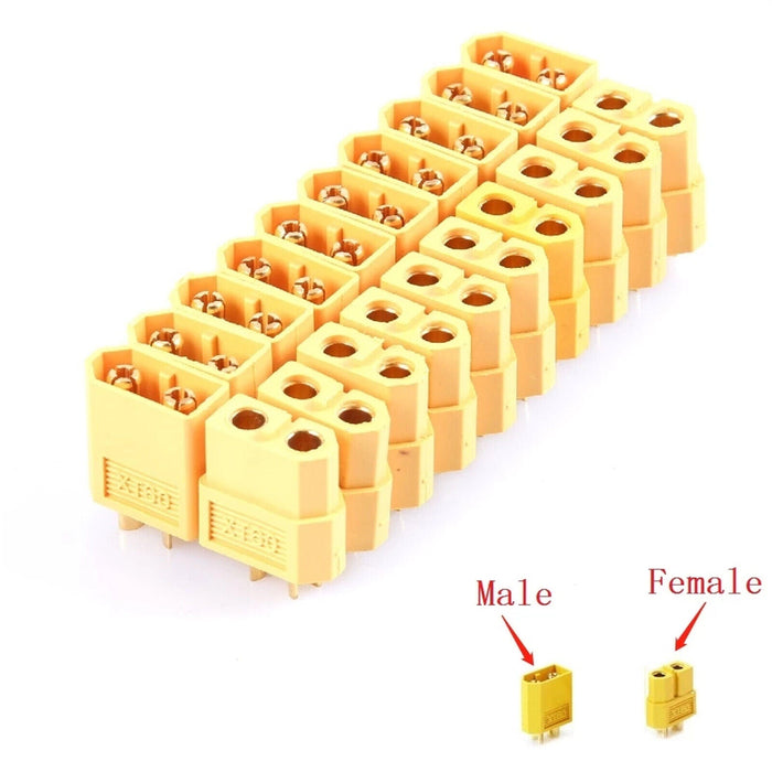 10 pairs XT60 Male Female Bullet Connector Plug For Lipo Battery - Battery Mate