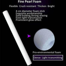 Load image into Gallery viewer, 100 Pack | LED Foam Sticks RGB Thunder Wand Glow Sticks Flashing Light Rave Party - Battery Mate