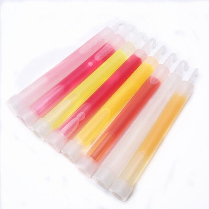 100 Pcs x 6 Inch Mixed Glow sticks Bulk Party Rave Light Disco Glow in The Dark - Battery Mate