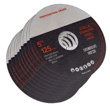 Load image into Gallery viewer, 100 Piece CUTTING DISCS 5&quot; WHEELS ANGLE GRINDER CUT OFF METAL FLAP - Battery Mate