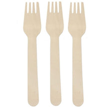 Load image into Gallery viewer, 1000 Pack | Disposable Wooden Fork Biodegradable - Battery Mate