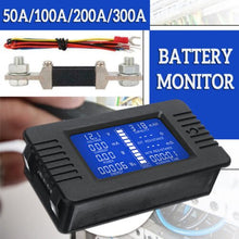 Load image into Gallery viewer, 100A LCD Display DC Battery Monitor Meter 200V Voltmeter Amp For RV System - Battery Mate