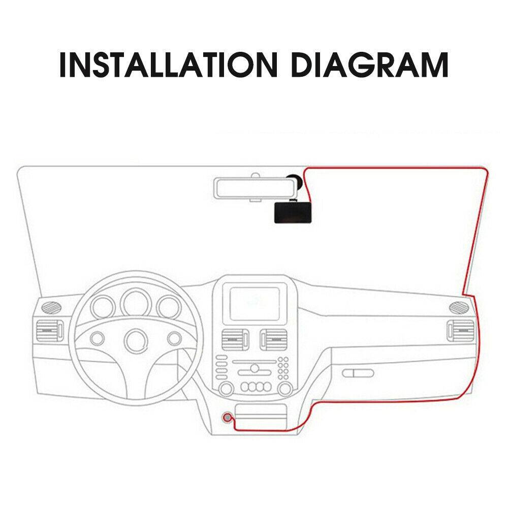 1080P Dash Camera / Reverse Camera With Motion Sensors & Park Assist - Battery Mate