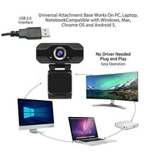 Load image into Gallery viewer, 1080P Webcam Full HD USB 2.0 For PC Desktop Laptop Web Camera with Microphone - Battery Mate