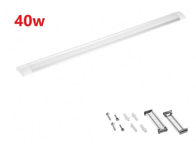 10PCS LED Slim Ceiling Batten Light Daylight 120CM 1.2M 6500K 4FT Coolwhite - Battery Mate