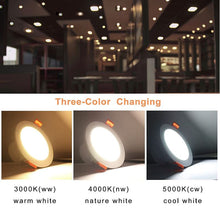 Load image into Gallery viewer, 10W LED Downlight CCT Dimmable Recessed Ceiling Light 3000K/4000K/5000K Adjustable 90mm Cutout Round Spotlights - Battery Mate