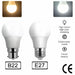 10x LED Bulb 12W E27 Globe Light Warm White Screw Bright Bulb - Battery Mate