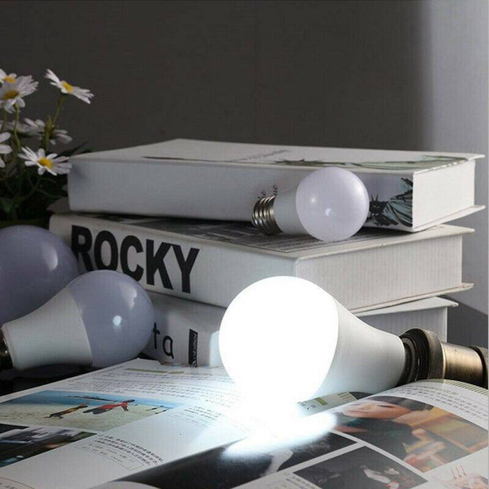 10x LED Bulb 15W E27 Globe Light Cool White Screw Bright Bulb - Battery Mate