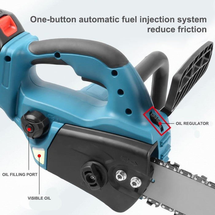 12'' Electric Chainsaw Cordless Brushless Wood Cutting For Makita 18V + Battery - Battery Mate