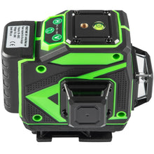 Load image into Gallery viewer, 12 Lines Green Laser Level Self Leveling 3x360° Cross Line - Battery Mate