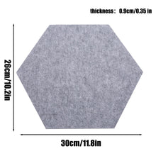 Load image into Gallery viewer, 12PCS Hexagon Acoustic Foam Panels Sound Absorbing Wall Proof Noises Tiles I2M9 - Battery Mate