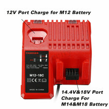Load image into Gallery viewer, 12V-18V Battery Charger for Milwaukee M12-18C Multi Voltage Rapid Dual M12 &amp; M18 - Battery Mate