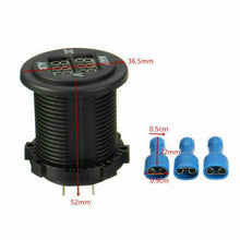 Load image into Gallery viewer, 12v / 24V AUX LED Dual Voltmeter Voltage Gauge Battery Monitor Panel Car Boat RV - Battery Mate