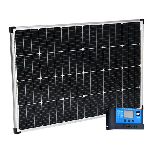 12V 300W Solar Panel Kit Mono Fixed Caravan + 20A Controller with USB - Battery Mate