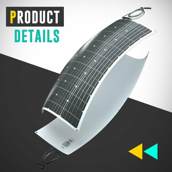 12V 350W Flexible Mono Solar Panel RV Caravan Camping Battery Charge Portable - Battery Mate