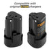 12V 3.5Ah Battery For Worx WA3503 WA3504 WA3505 WA3509 WX125 Cordless Power Tool - Battery Mate