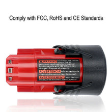 Load image into Gallery viewer, 12V 3.5Ah For Milwaukee M12 M12B3 LITHIUM Cordless Battery 48-11-2401 2440 3.5A - Battery Mate