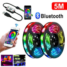 Load image into Gallery viewer, 12V Bluetooth USB RGB LED Strip Lights IP65 Waterproof 5050 5M 300 LEDs AU Stock - Battery Mate