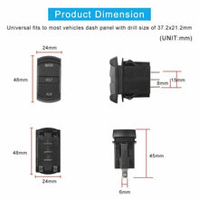 Load image into Gallery viewer, 12V Volt meter Dual Battery Monitor LED Digital Car Boat Voltage Marine Gauge - Battery Mate