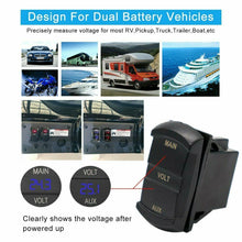 Load image into Gallery viewer, 12V Volt meter Dual Battery Monitor LED Digital Car Boat Voltage Marine Gauge - Battery Mate