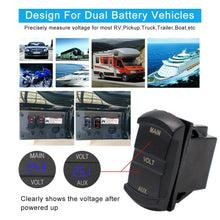 Load image into Gallery viewer, 12V Volt meter Dual Battery Monitor LED Digital Car Boat Voltage Marine Gauge AU - Battery Mate