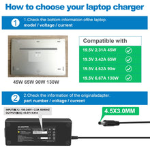 Load image into Gallery viewer, 130W Power AC Adapter Charger For Dell XPS 15 7590 4.5x3.0mm Inspiron - Battery Mate