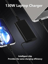 Load image into Gallery viewer, 130W Slim USB C Type C Laptop Charger for Dell XPS 15 17 2in1 9575 9500 9700 Precision 5530 2in1 5550 5750 3560 Latitude 7410 7310 7210 9410 9510 5420 5520 5510 AC Power Adapter - Battery Mate