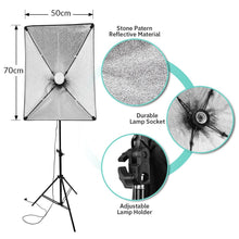Load image into Gallery viewer, 135W Photography Studio Softbox Continuous Lighting Soft Box Light Stand - Battery Mate