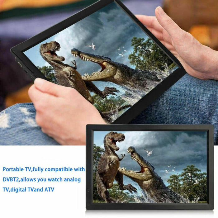 14" 1080P HD Digital Portable Car TV HD TFT LED DVB T2 12V TV Player MP4 Player - Battery Mate