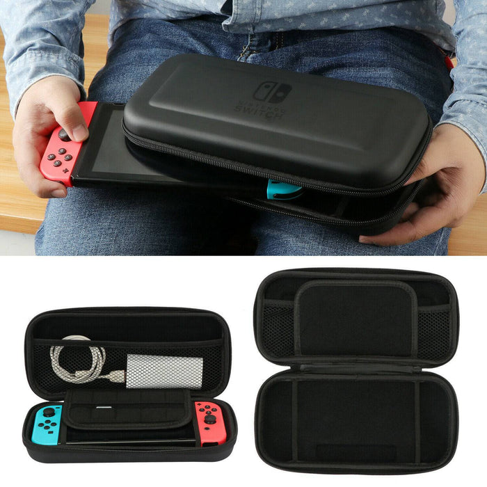 15 in 1 Nintendo Switch Travel Case EVA Hard Bag + Screen Protector + MANY Accessories - Battery Mate