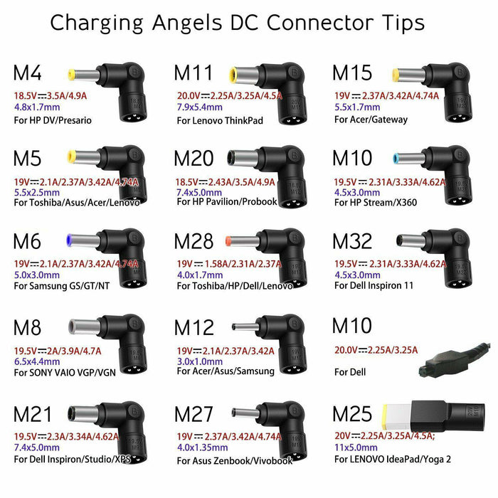 [15 Tips] Upto 90W Universal Laptop Charger Power Adapter for Asus Acer Toshiba Dell HP Notebook - Battery Mate