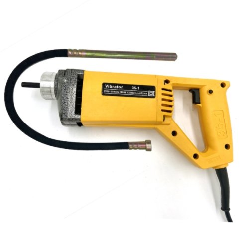 1800W Portable Electric Concrete Vibrator w/ Needle 2m Hose Cement Construct - Battery Mate