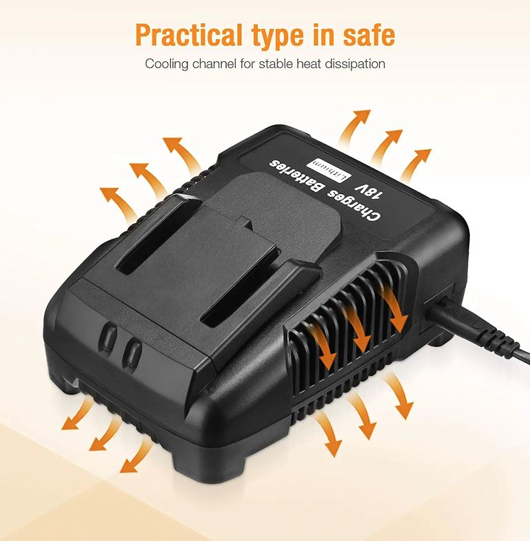 18V Replacement Battery Charger for AEG 18V Cordless Power Tools BS 18C LI L1850R L1820R L1825R L1860R L1815R BKS 18 LI AL1218 L1830R - Battery Mate