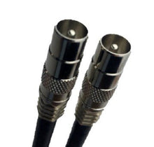 Load image into Gallery viewer, 1M | TV Antenna Cable PAL Male to Male Aerial Flylead Coax RG6 Quad shield Black - Battery Mate