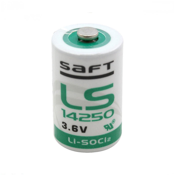 2 Pack | 3.6V 1/2 AA Lithium Battery 1.2Ah, Saft LS14250, R6 Li-SOCl2 - Battery Mate