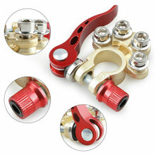 Load image into Gallery viewer, [2 Pack] 4-Way Positive Negative Battery Terminal Connectors Clamp Car Van Caravan 12V - Battery Mate