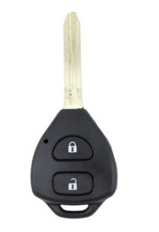 [2 Pack] Compatible With Toyota Prado RAV4 Corolla Remote Car Key Blank Shell/Case - Battery Mate