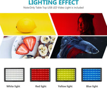 Load image into Gallery viewer, 2-Pack Dimmable 5600K USB LED Video Light with Adjustable Tripod Stand - Battery Mate