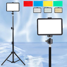 Load image into Gallery viewer, 2-Pack Dimmable 5600K USB LED Video Light with Adjustable Tripod Stand - Battery Mate