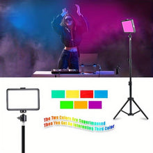 Load image into Gallery viewer, 2-Pack Dimmable 5600K USB LED Video Light with Adjustable Tripod Stand - Battery Mate